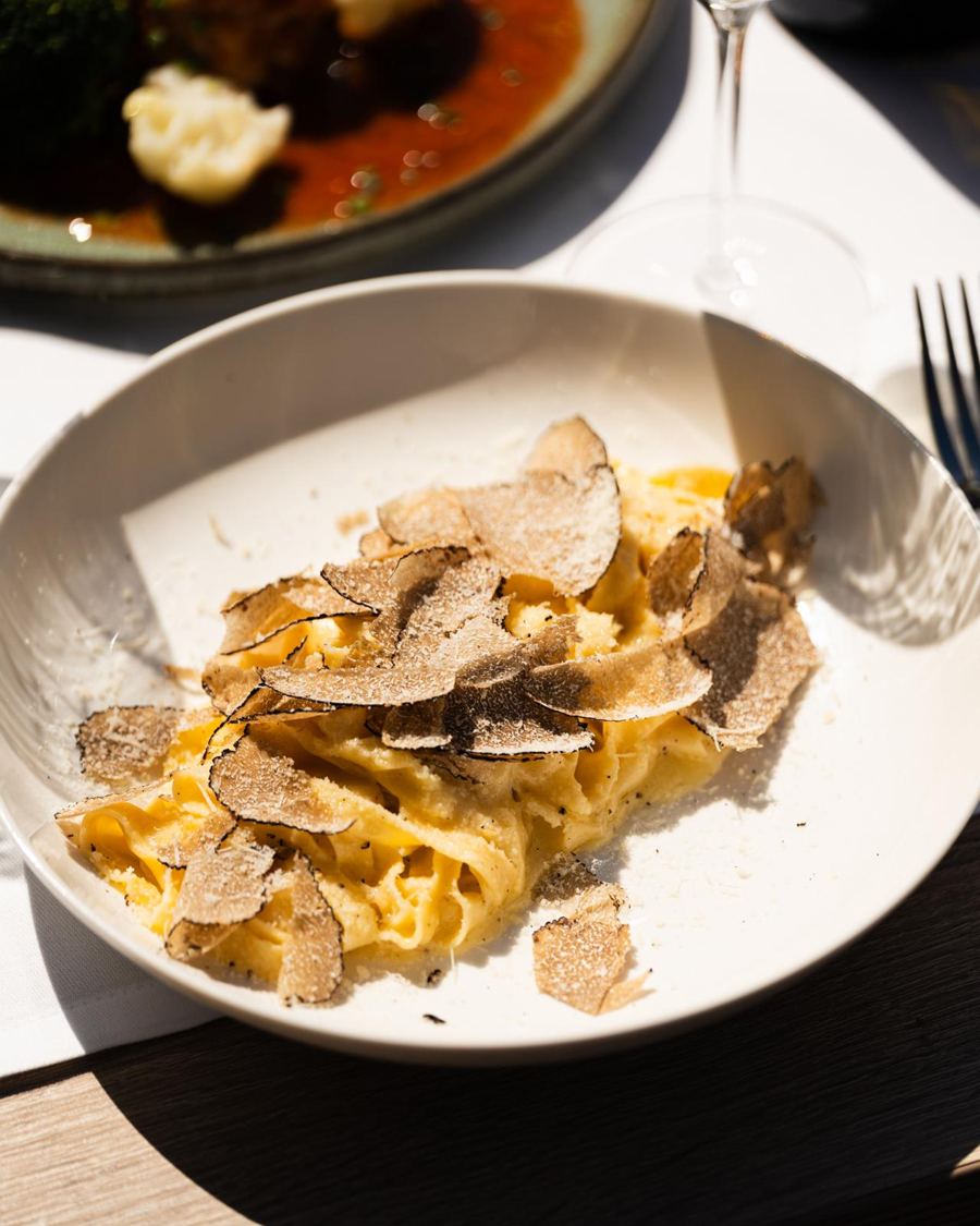 Tagliatelle met verse zwarte truffel